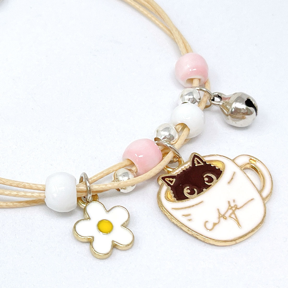 Wrapables Friendship Beaded Enamel Charm Bracelet