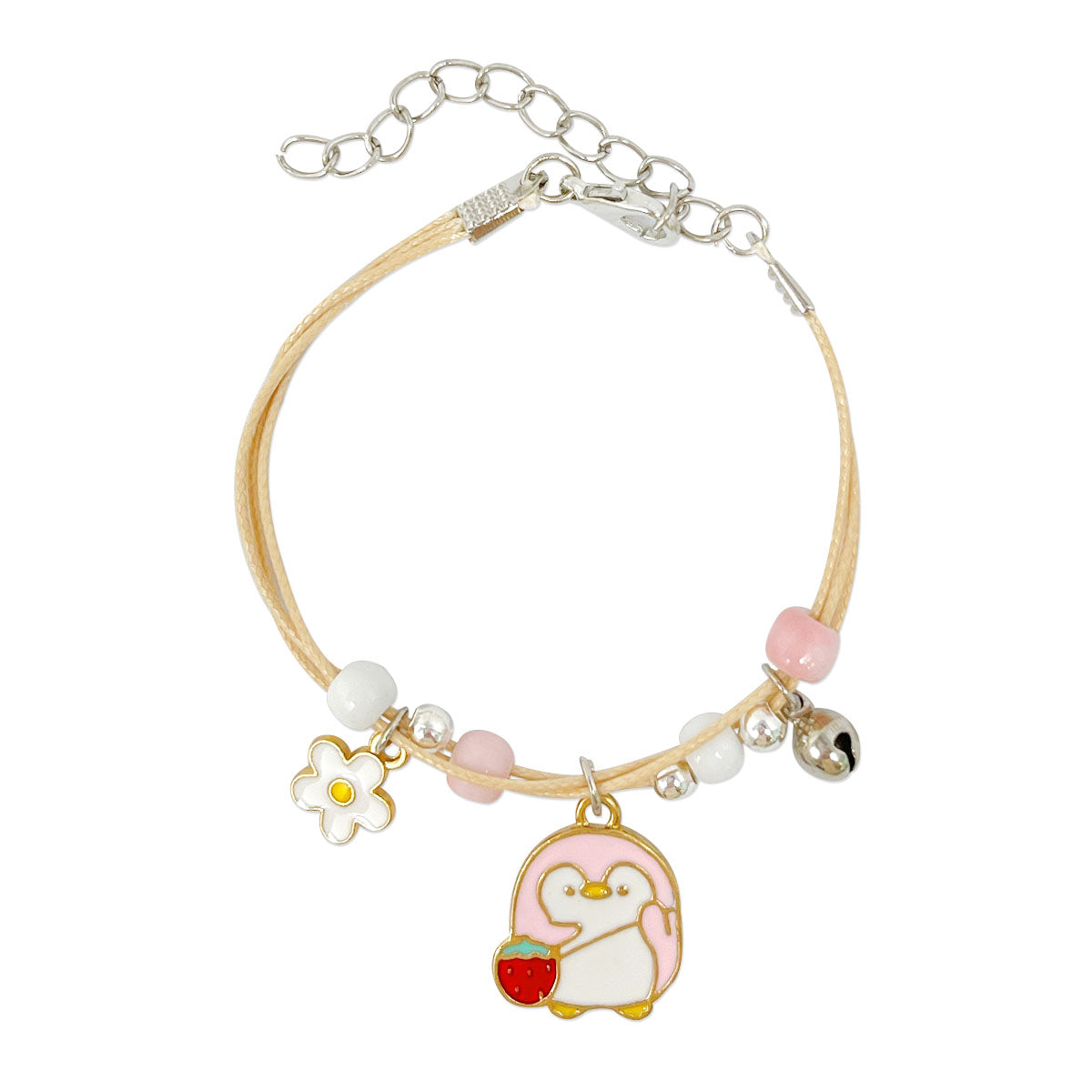 Wrapables Friendship Beaded Enamel Charm Bracelet