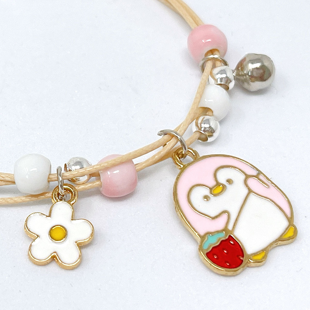 Wrapables Friendship Beaded Enamel Charm Bracelet