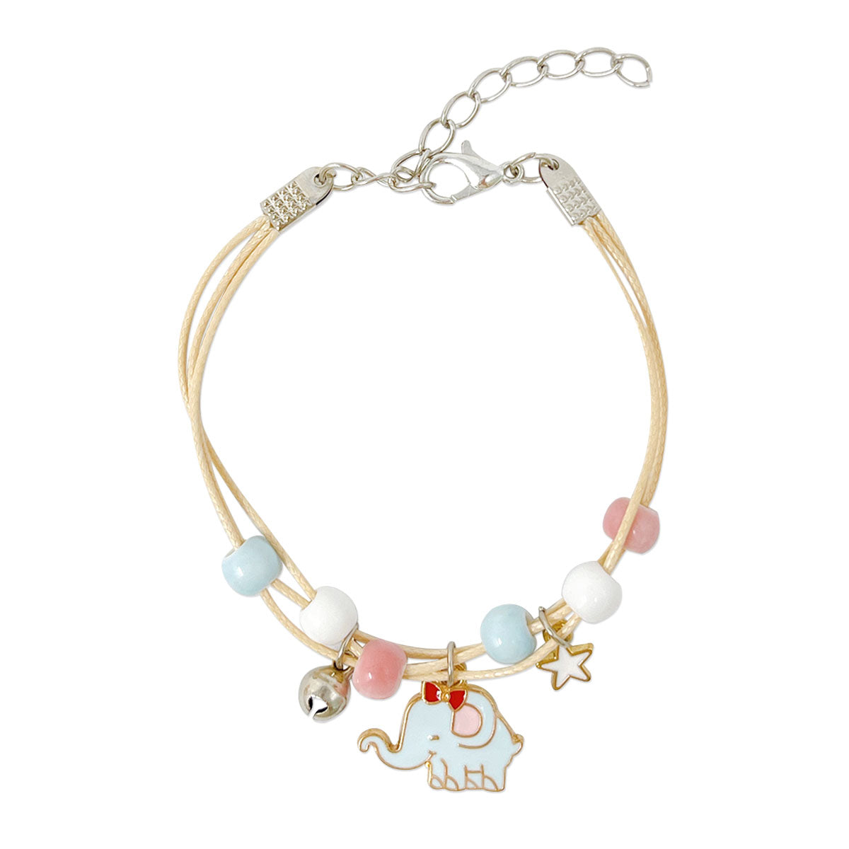 Wrapables Friendship Beaded Enamel Charm Bracelet