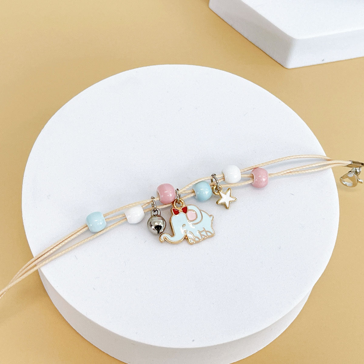 Wrapables Friendship Beaded Enamel Charm Bracelet
