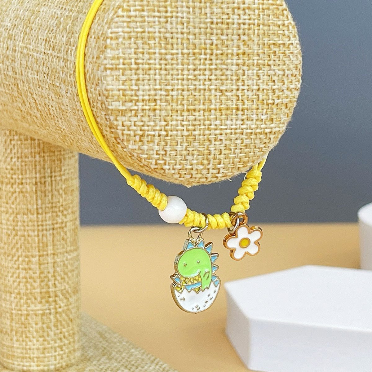Wrapables Friendship Beaded Enamel Charm Bracelet