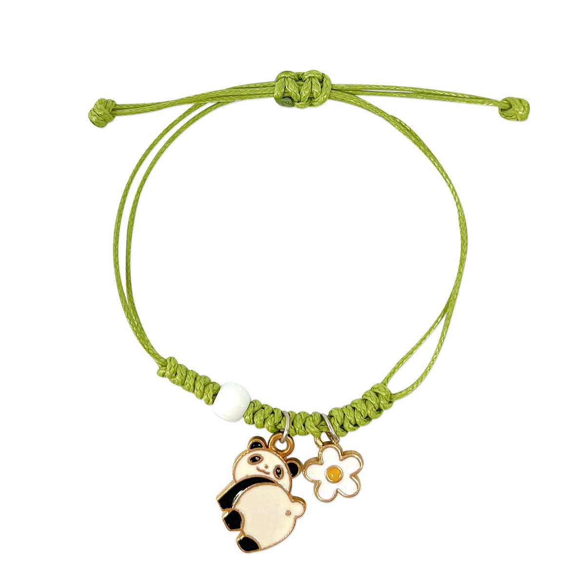 Wrapables Friendship Beaded Enamel Charm Bracelet
