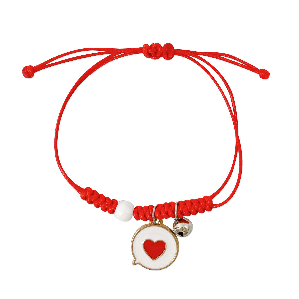 Wrapables Friendship Beaded Enamel Charm Bracelet