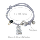Wrapables Friendship Beaded Enamel Charm Bracelet