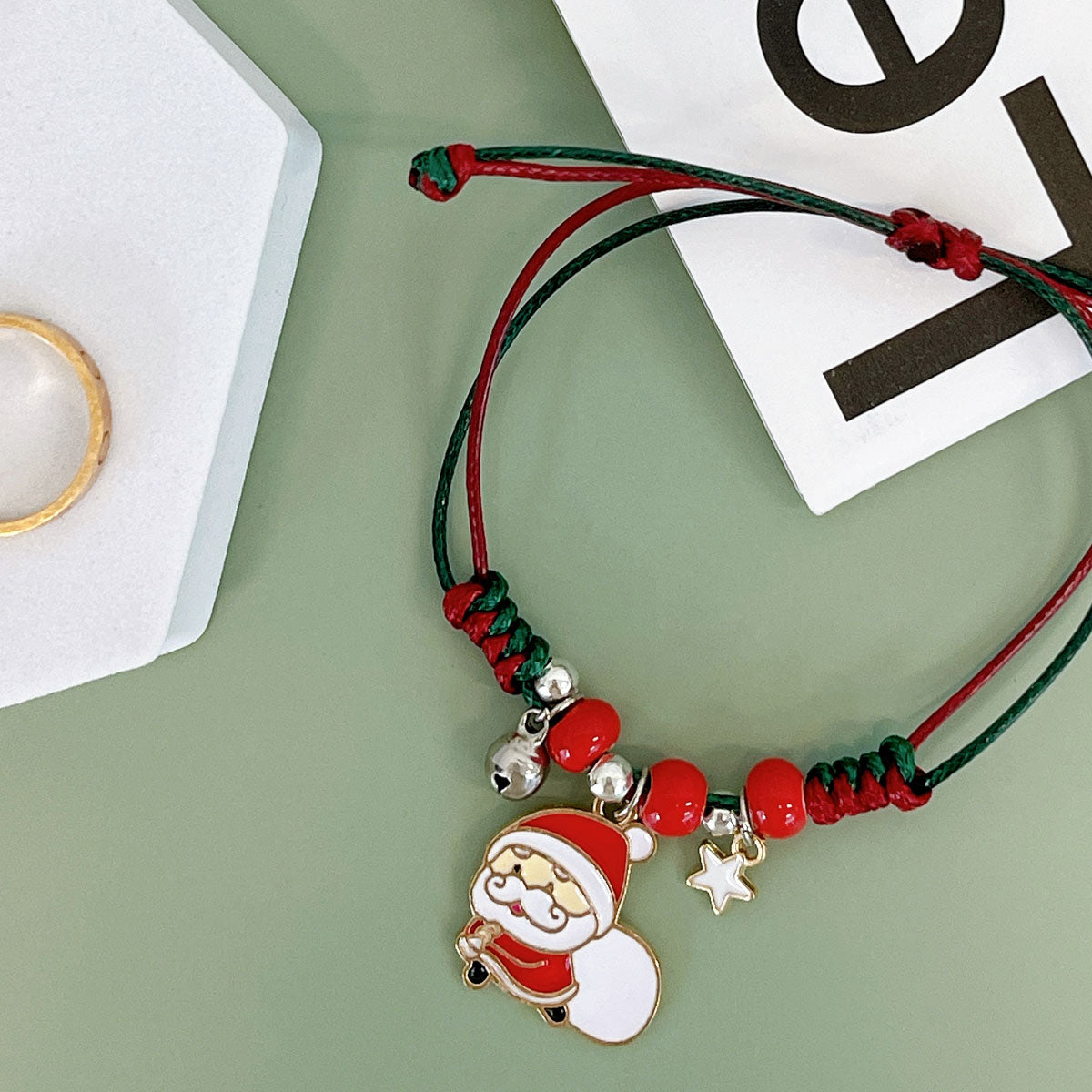 Wrapables Friendship Beaded Enamel Charm Bracelet