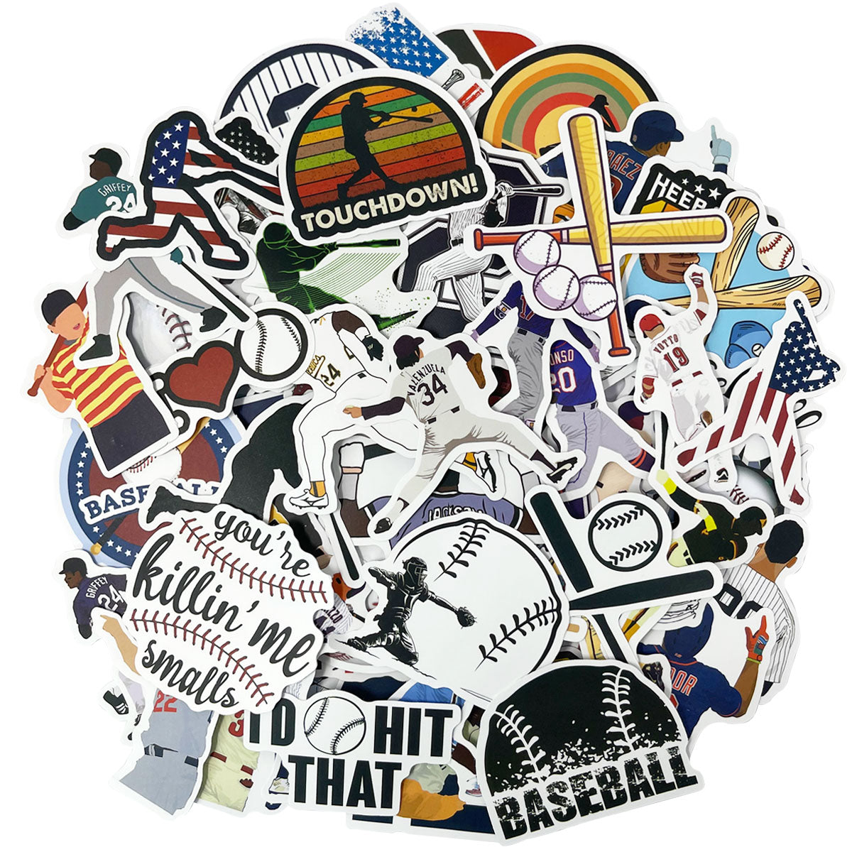 Wrapables Waterproof Vinyl Stickers for Water Bottles, Laptop, Phones, Skateboards, Decals for Teens