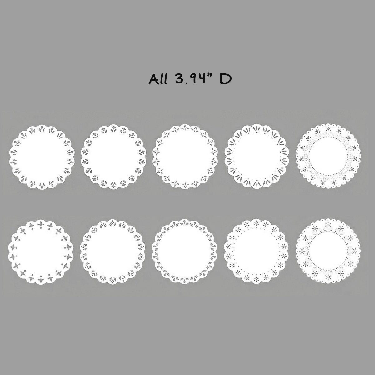 Wrapables Hollow Lace Paper for Arts & Crafts, Scrapbooking, Stationery, Photo Albums (Set of 2)