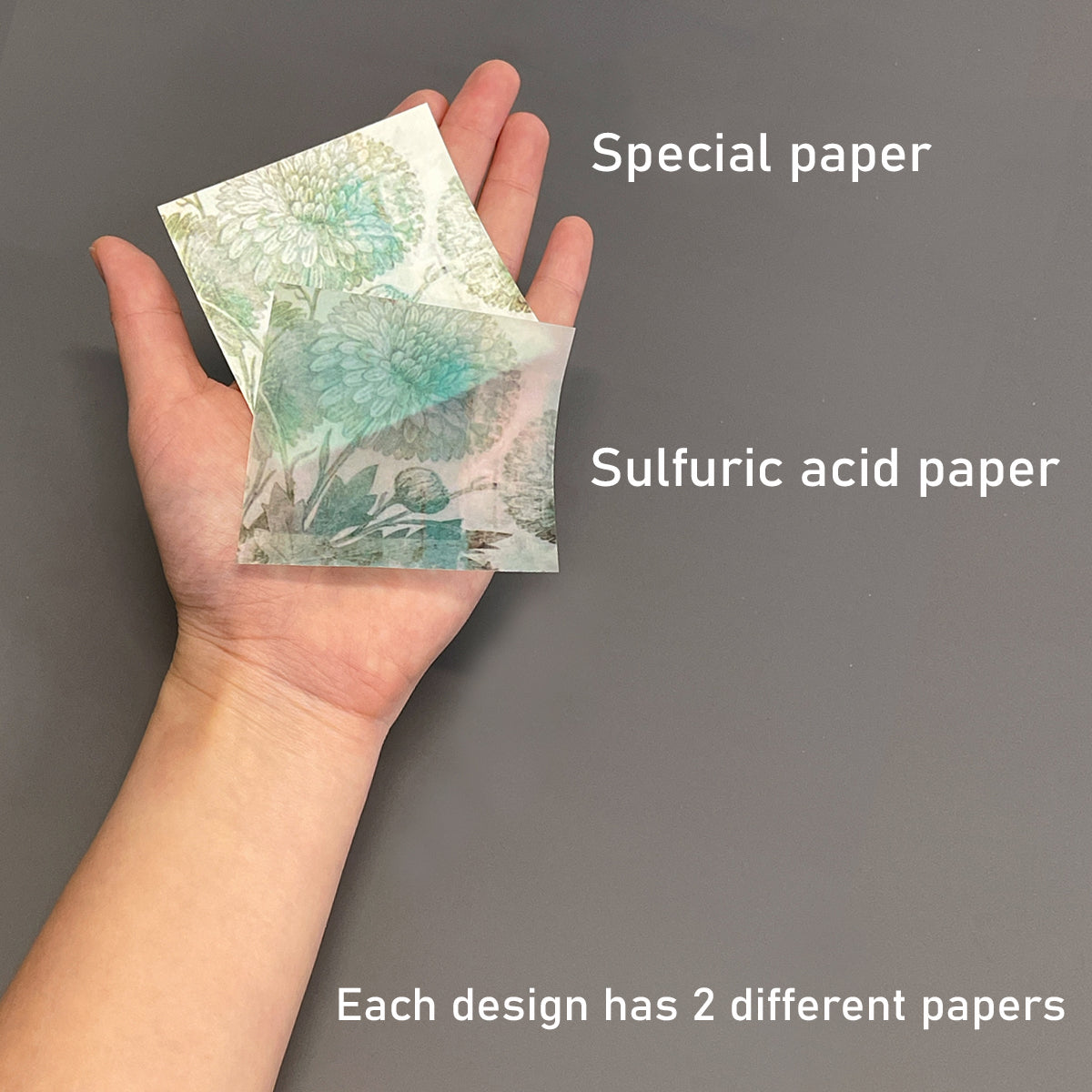 Wrapables Decorative Scrapbook Paper for Journals, Scrapbooking, Stationery, Arts & Crafts Projects (Set of 2)