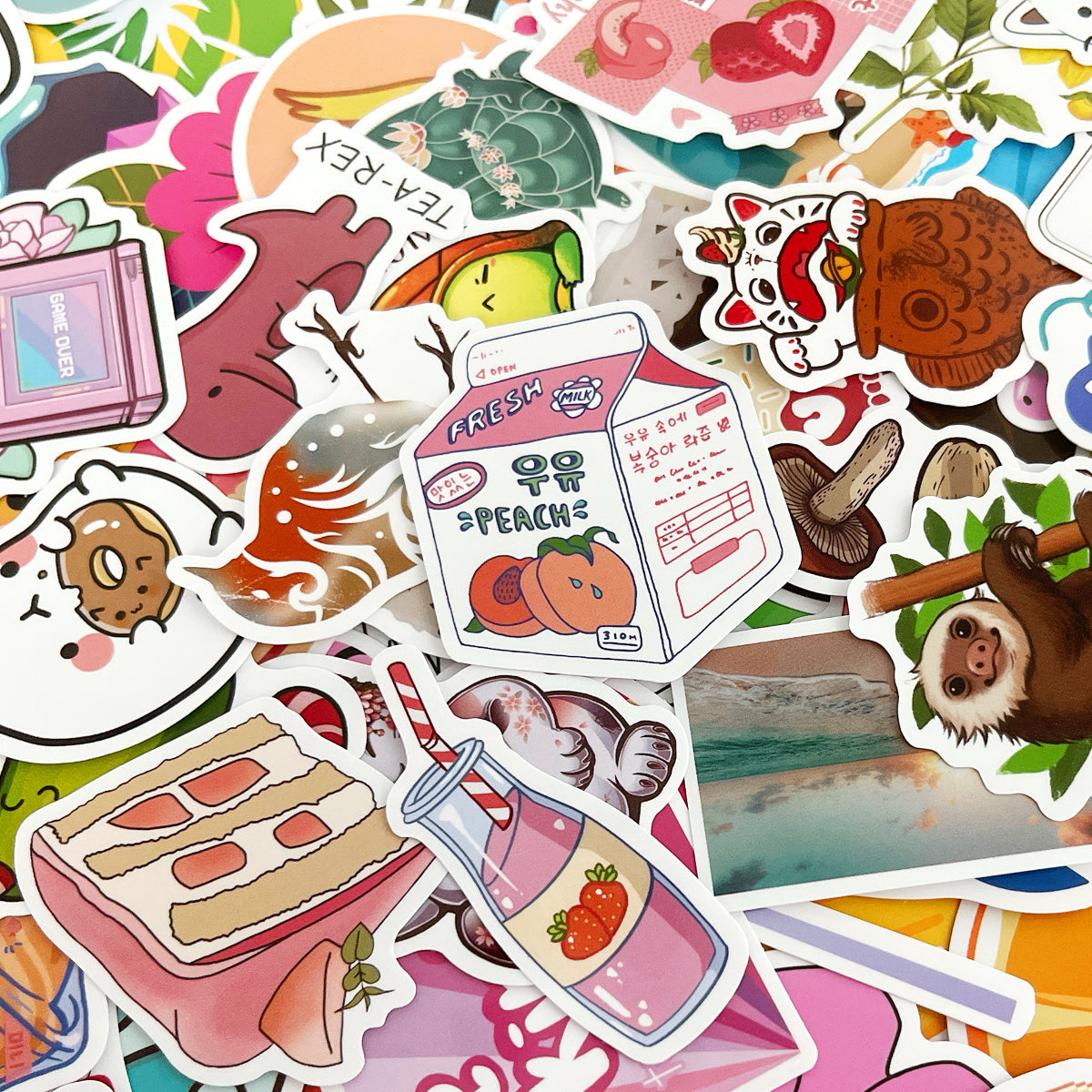 Wrapables Waterproof Vinyl Stickers for Water Bottles, Laptop, Phones, Skateboards, Decals for Teens