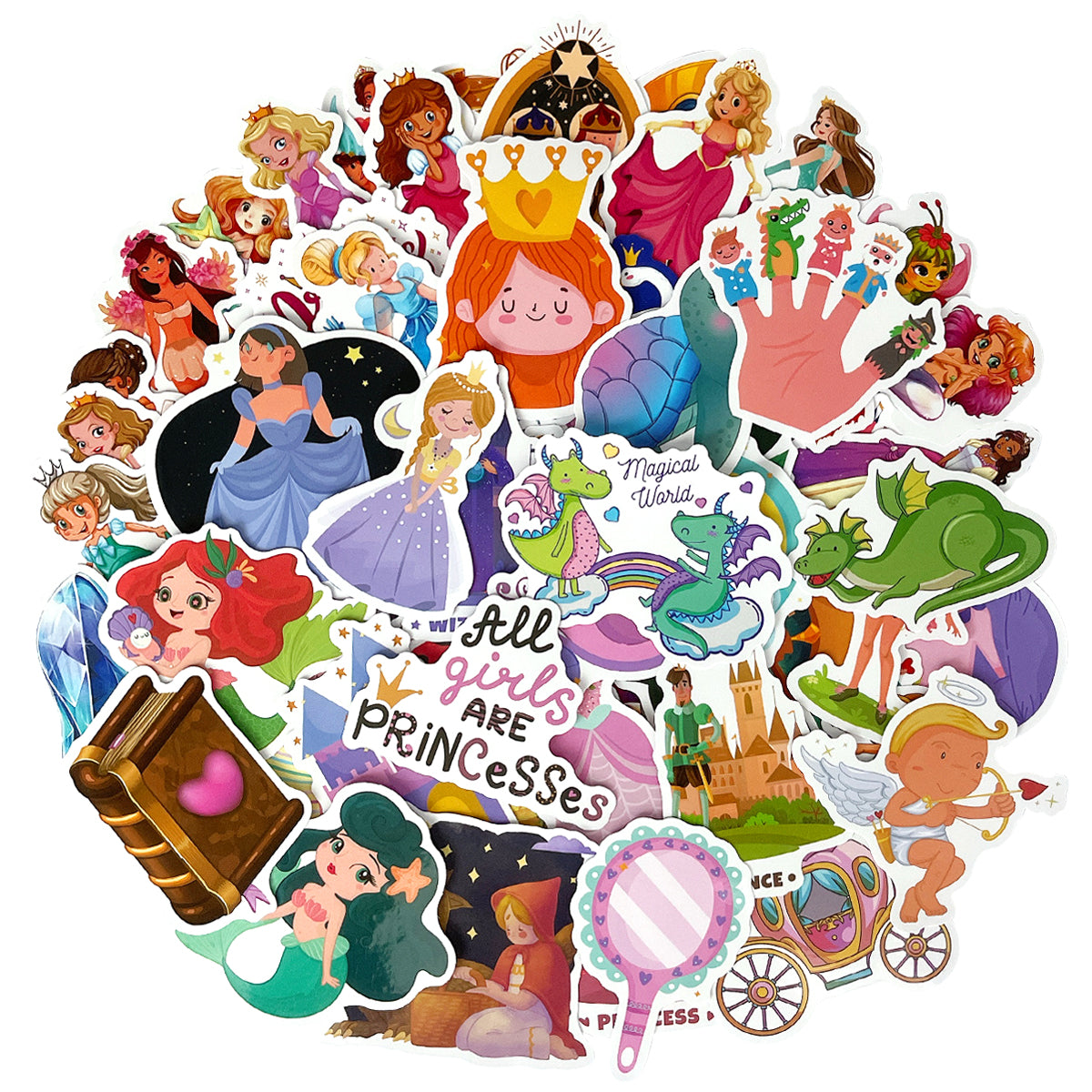 Wrapables Waterproof Vinyl Stickers for Water Bottles, Laptop, Phones, Skateboards, Decals for Teens