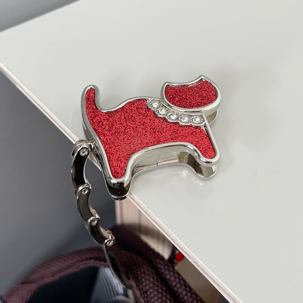 Wrapables Stylish Purse Hook Hanger, Foldable Handbag Table Hanger