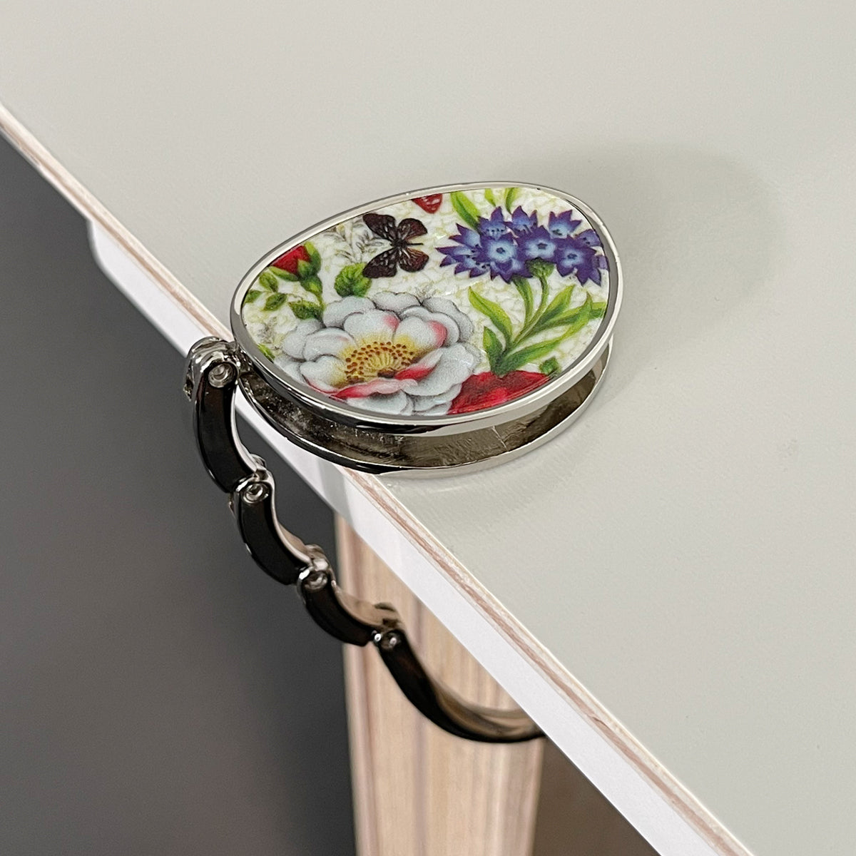 Wrapables Stylish Purse Hook Hanger, Foldable Handbag Table Hanger