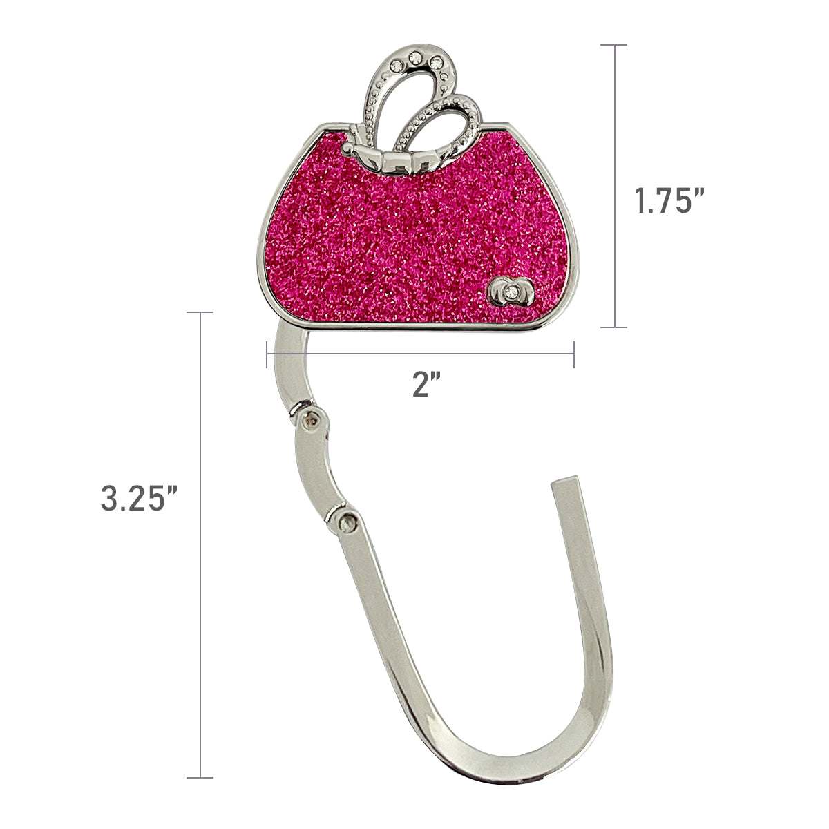 Wrapables Stylish Purse Hook Hanger, Foldable Handbag Table Hanger