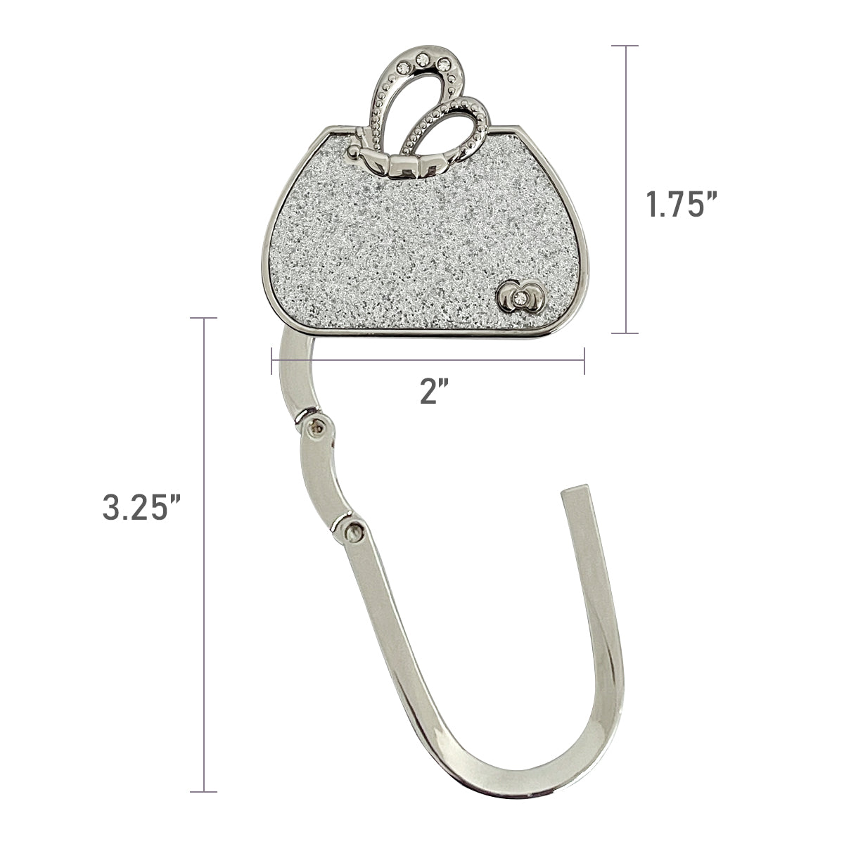 Wrapables Stylish Purse Hook Hanger, Foldable Handbag Table Hanger