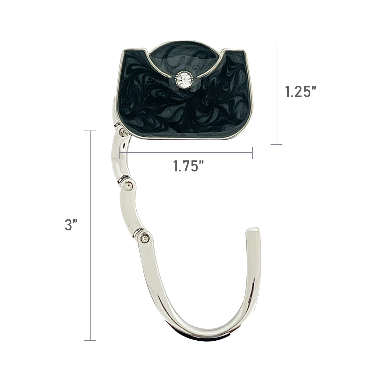 Wrapables Stylish Purse Hook Hanger, Foldable Handbag Table Hanger