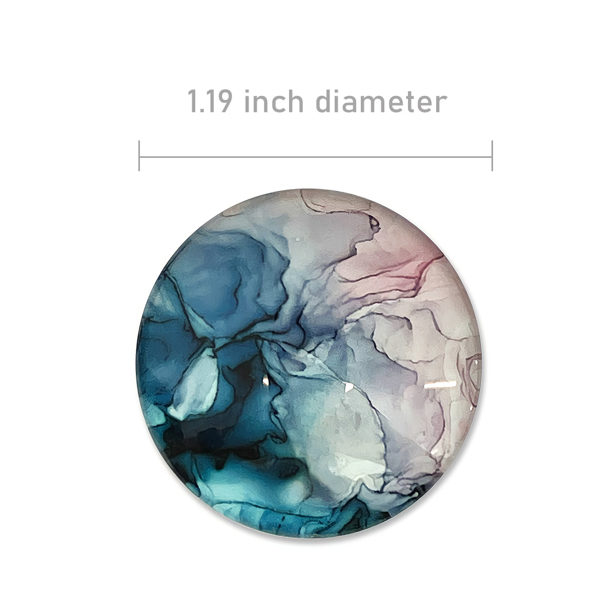 Wrapables Crystal Glass Magnets, Refrigerator Magnets for Office Whiteboards, Cabinets, Lockers (Set of 12)