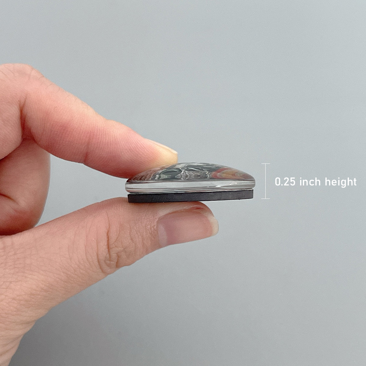 Wrapables Crystal Glass Magnets, Refrigerator Magnets for Office Whiteboards, Cabinets, Lockers (Set of 12)