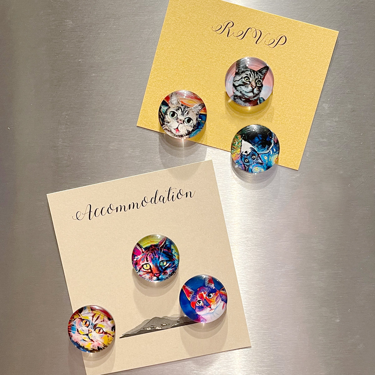 Wrapables Crystal Glass Magnets, Refrigerator Magnets for Office Whiteboards, Cabinets, Lockers (Set of 12)