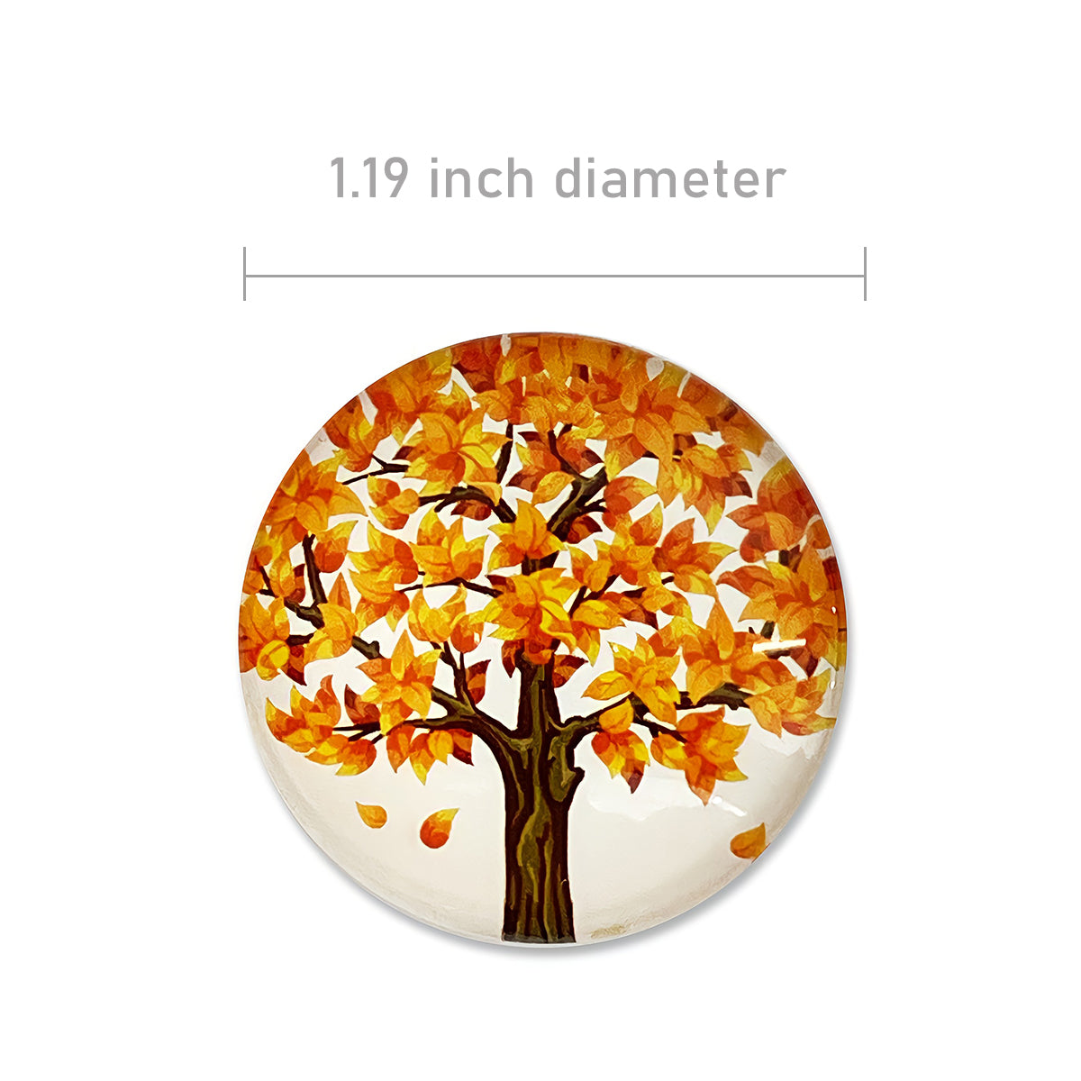 Wrapables Crystal Glass Magnets, Refrigerator Magnets for Office Whiteboards, Cabinets, Lockers (Set of 12)