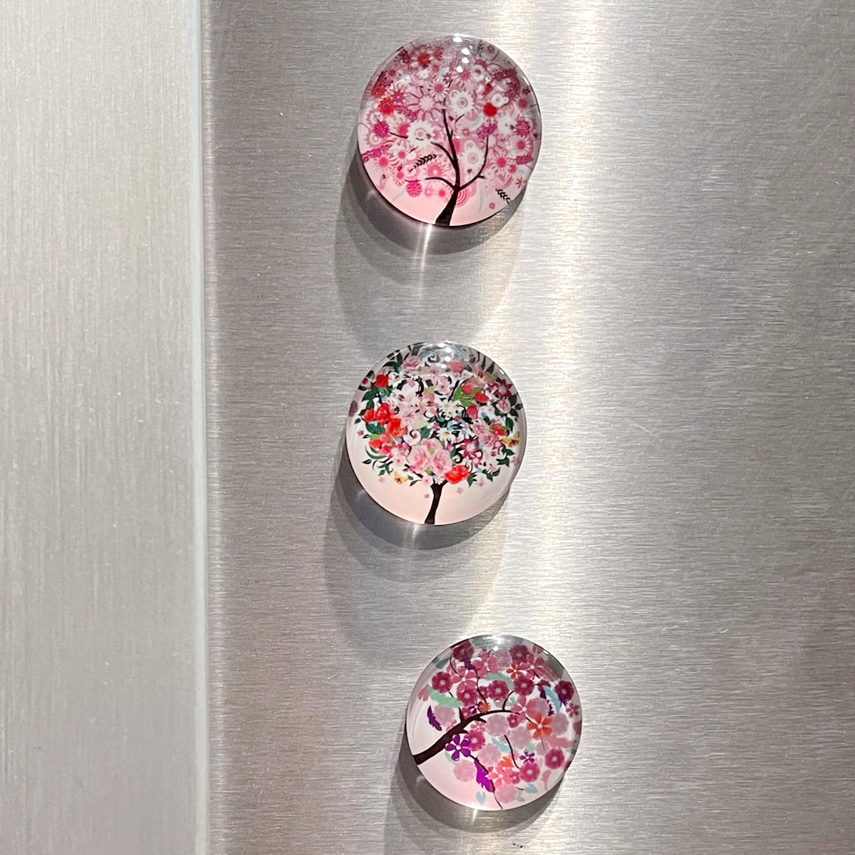 Wrapables Crystal Glass Magnets, Refrigerator Magnets for Office Whiteboards, Cabinets, Lockers (Set of 12)