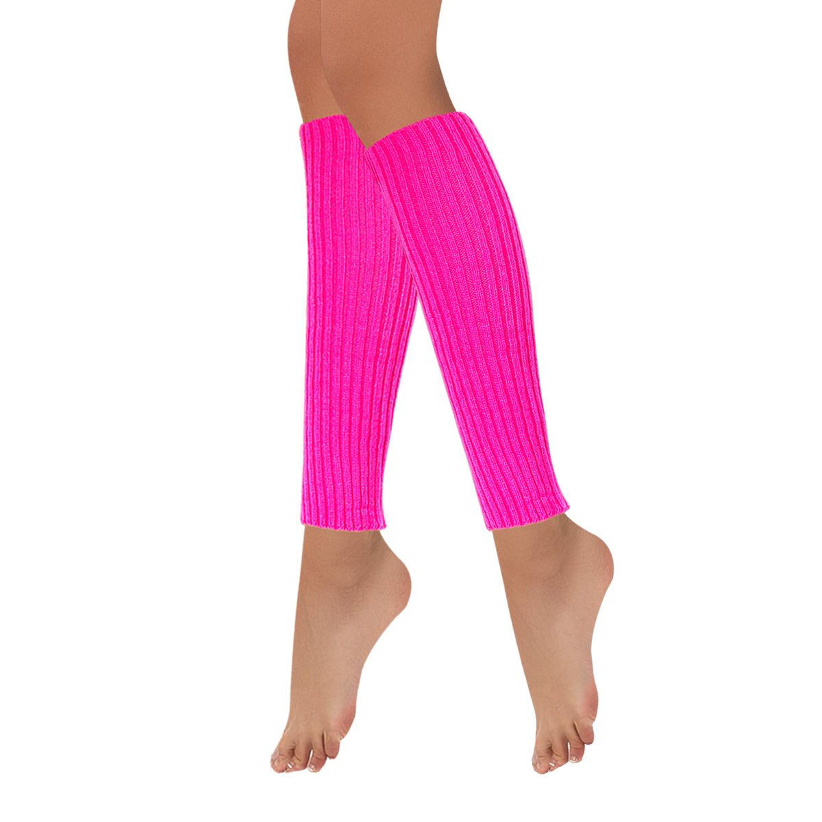 Wrapables 80's Style Neon Fluorescent Ribbed Leg Warmers