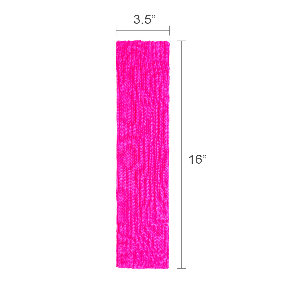 Wrapables 80's Style Neon Fluorescent Ribbed Leg Warmers