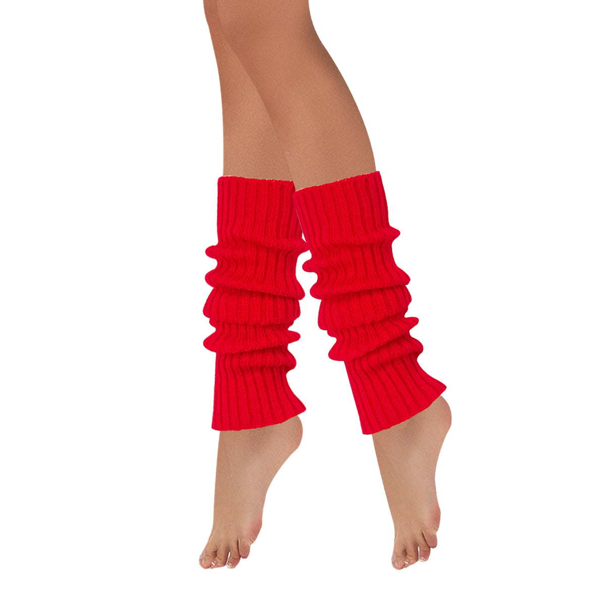 Wrapables 80's Style Neon Fluorescent Ribbed Leg Warmers