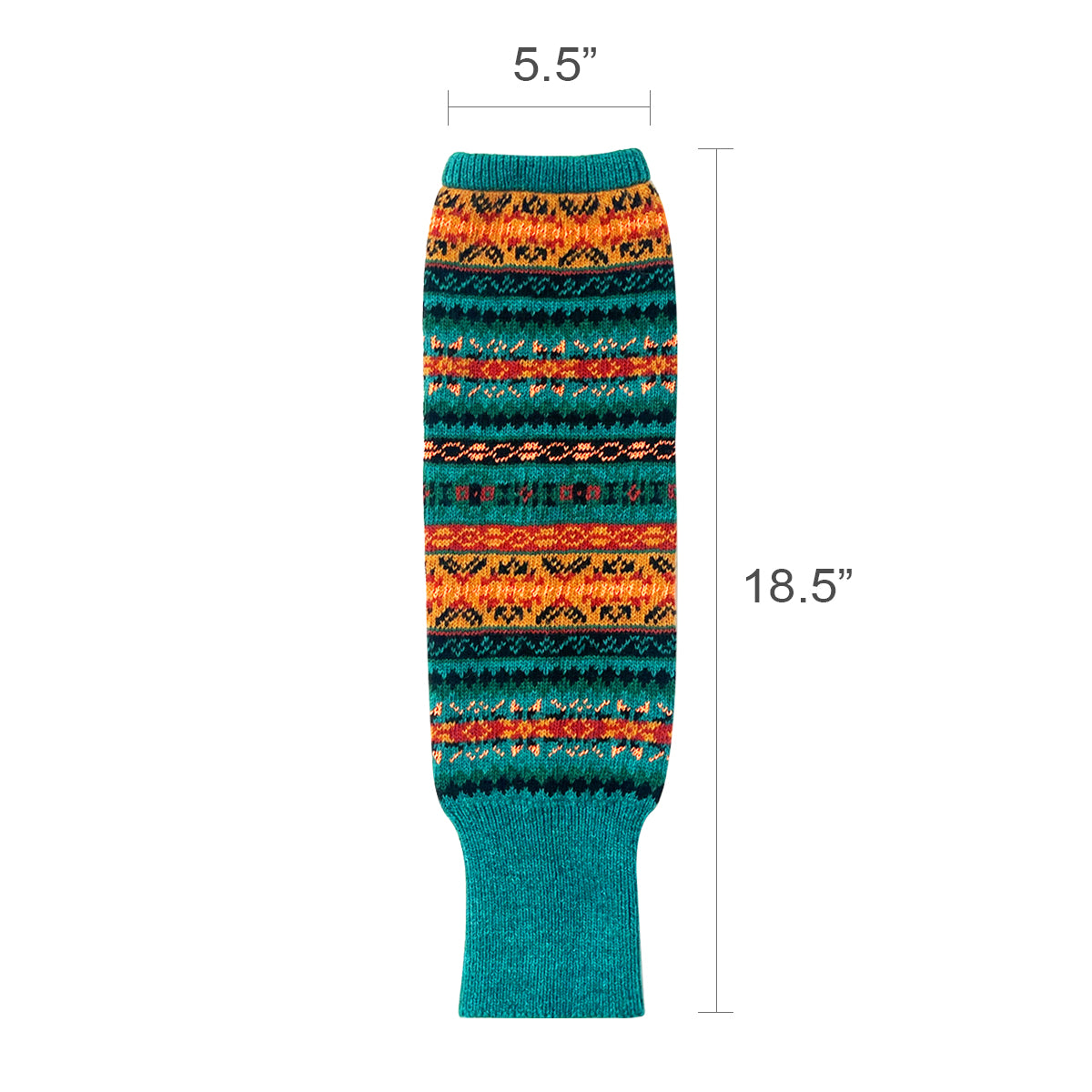 Wrapables Women's Bohemian Winter Warm Long Leg Warmers, Knee High Boot Socks