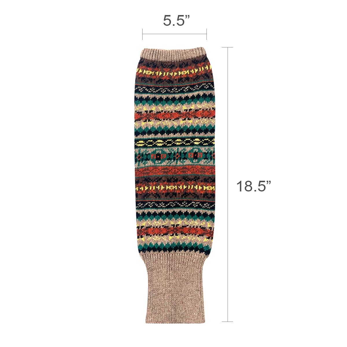 Wrapables Women's Bohemian Winter Warm Long Leg Warmers, Knee High Boot Socks