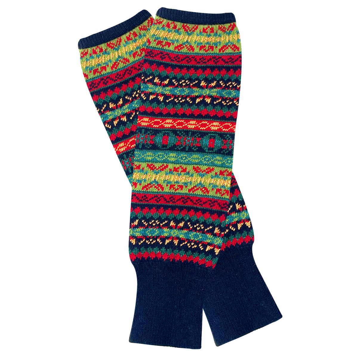 Wrapables Women's Bohemian Winter Warm Long Leg Warmers, Knee High Boot Socks