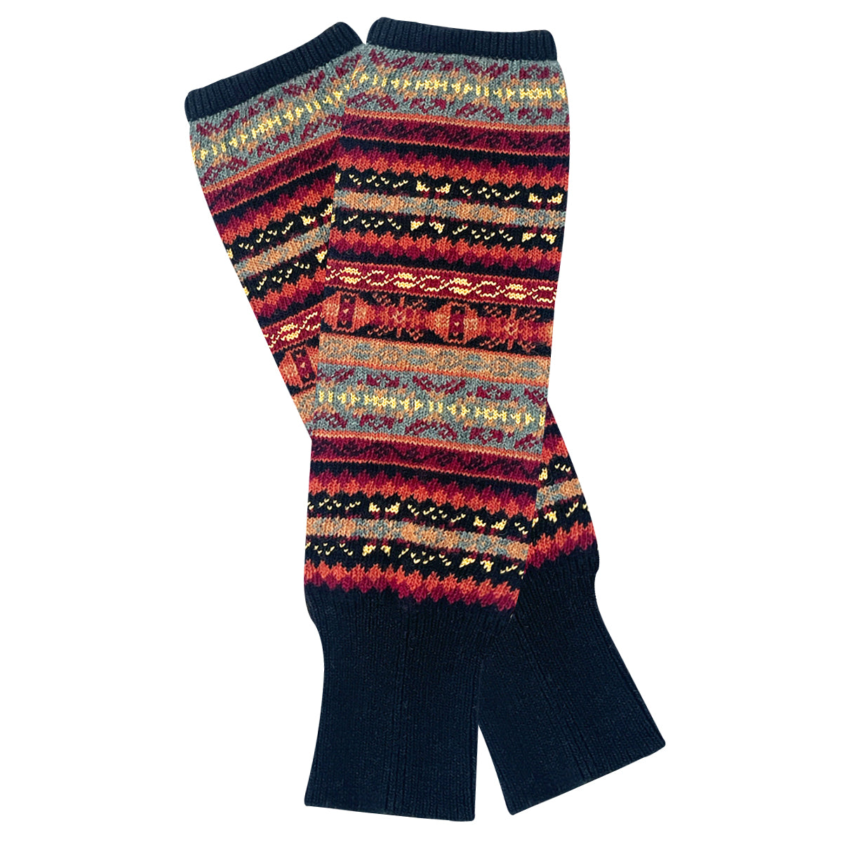 Wrapables Women's Bohemian Winter Warm Long Leg Warmers, Knee High Boot Socks