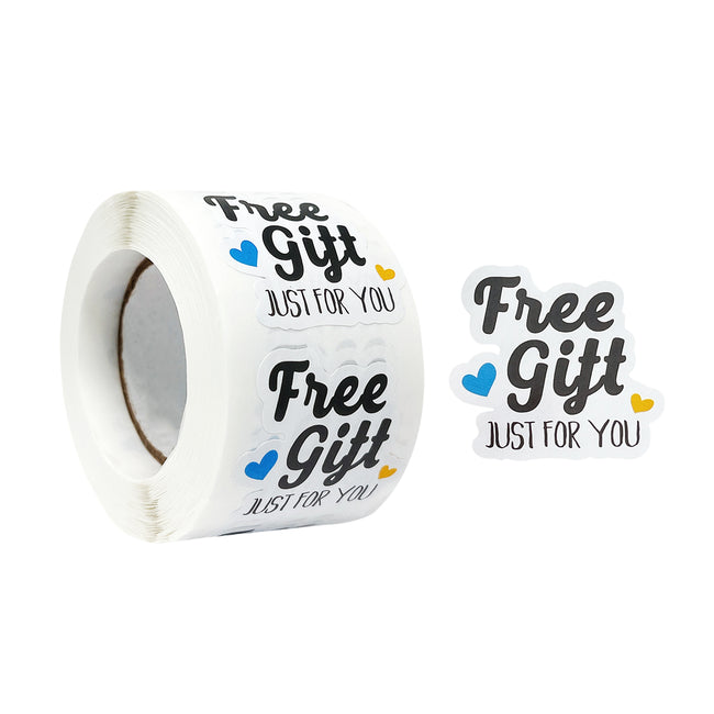 Wrapables Free Gift Just For You Sticker Roll (500pcs)