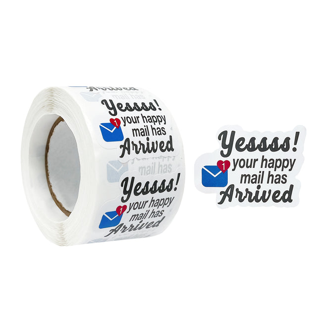 Wrapables Yessss! Your Happy Mail Has  Sticker Roll (500pcs)