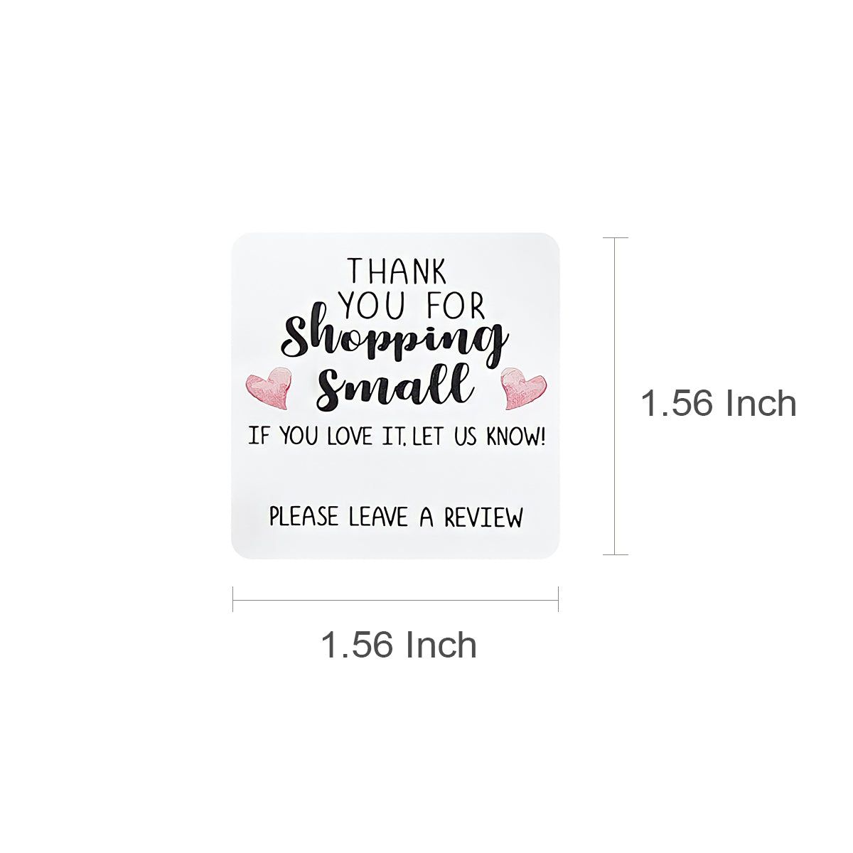 Wrapables Shopping Small Business Thank You Stickers Roll, Sealing Stickers and Labels for Boxes, Envelopes, Bags and Packages (500pcs)