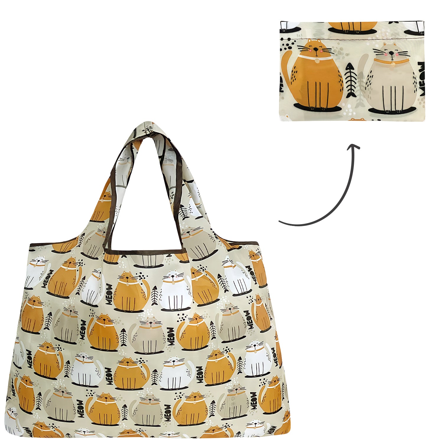 Wrapables Eco-Friendly Large Nylon Reusable Shopping Bag