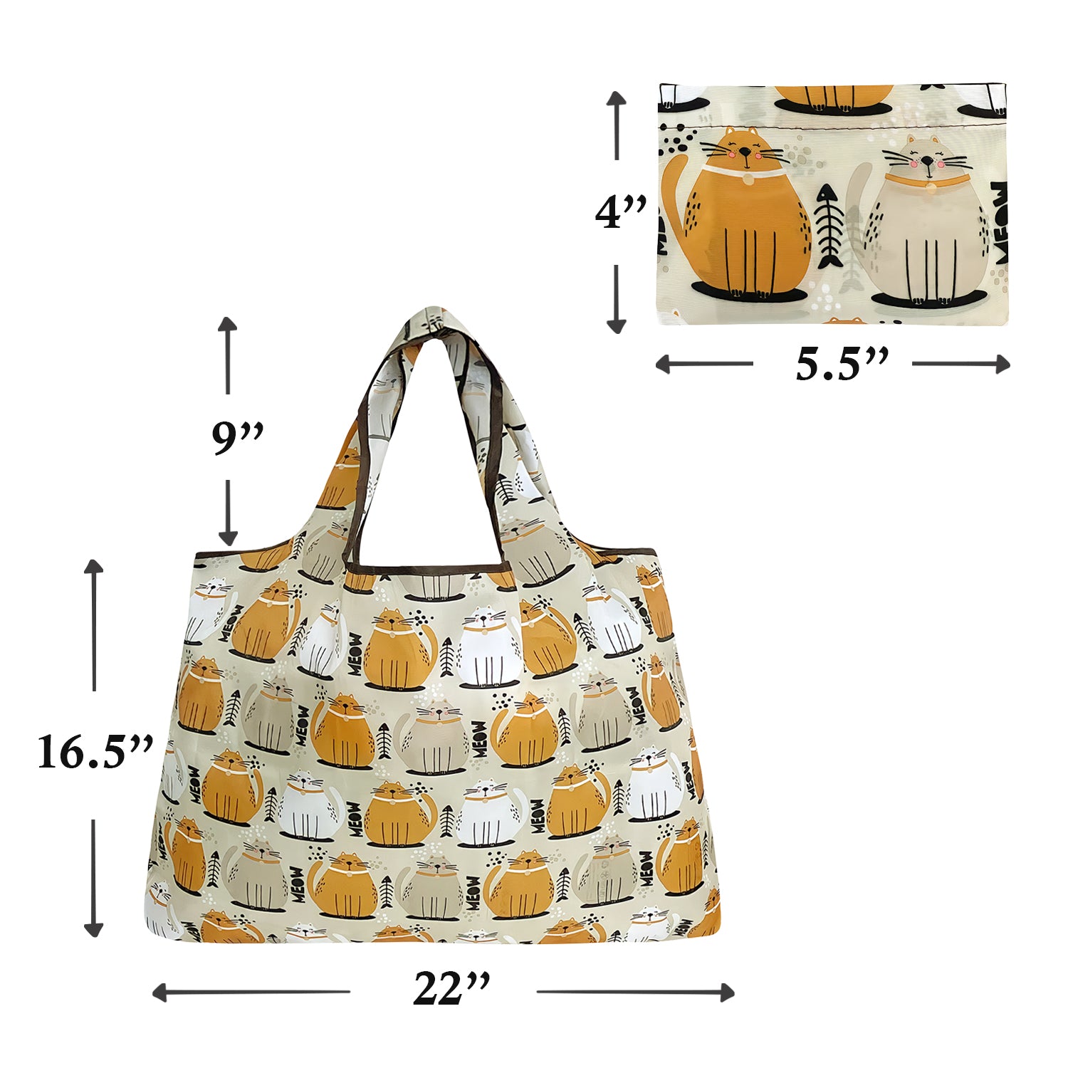Wrapables Eco-Friendly Large Nylon Reusable Shopping Bag