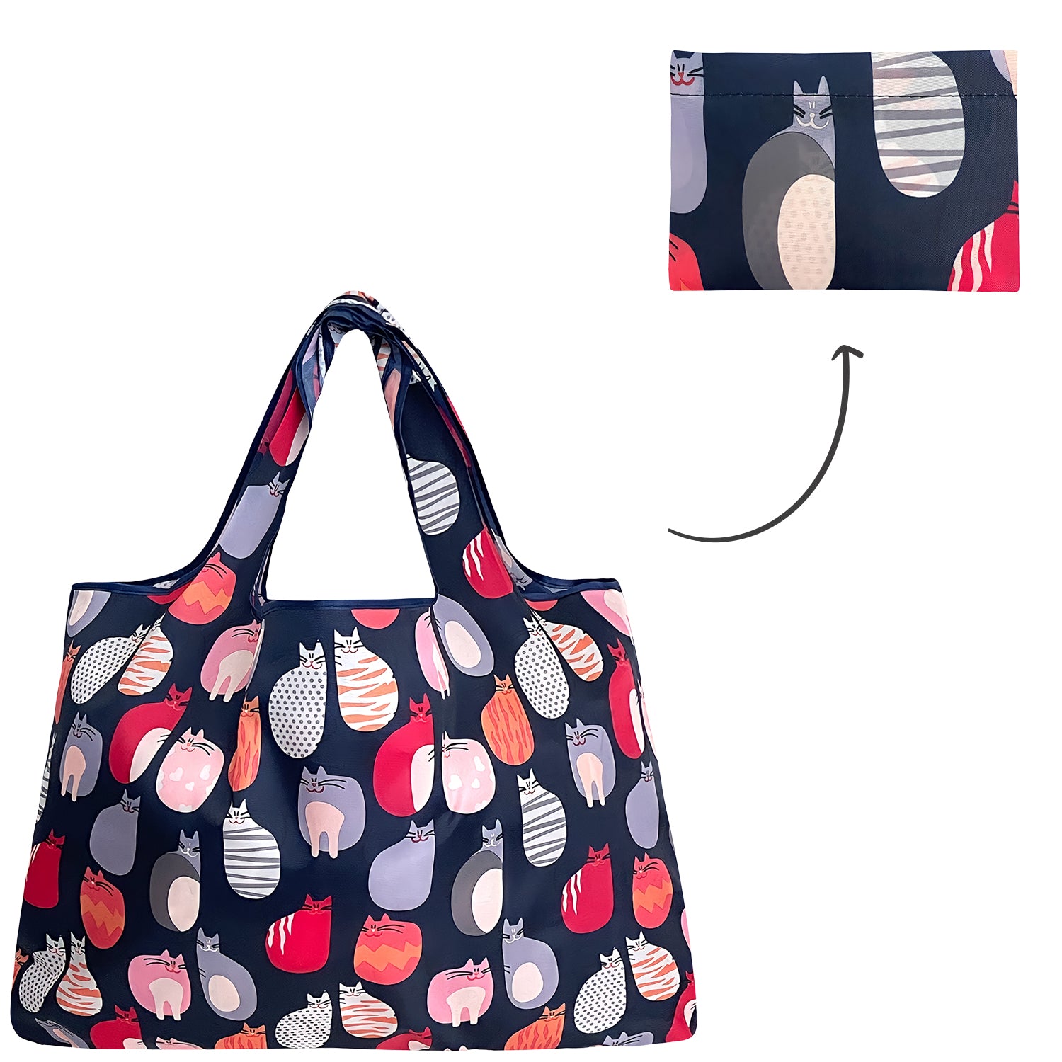 Wrapables Eco-Friendly Large Nylon Reusable Shopping Bag