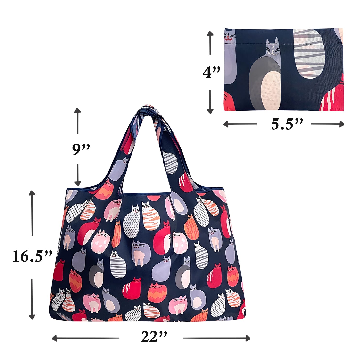 Wrapables Eco-Friendly Large Nylon Reusable Shopping Bag