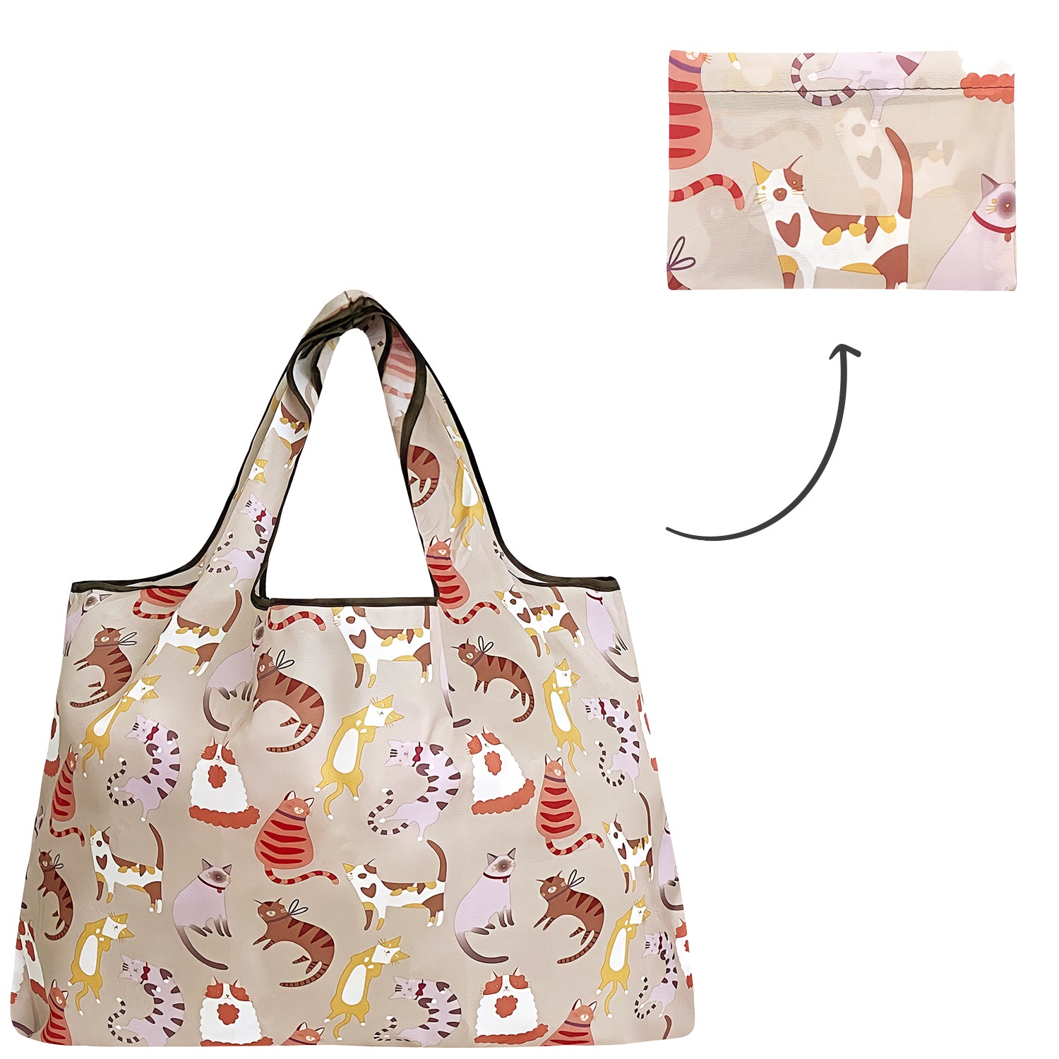 Wrapables Eco-Friendly Large Nylon Reusable Shopping Bag