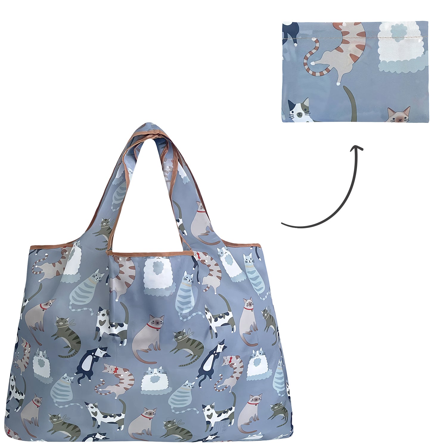 Wrapables Eco-Friendly Large Nylon Reusable Shopping Bag