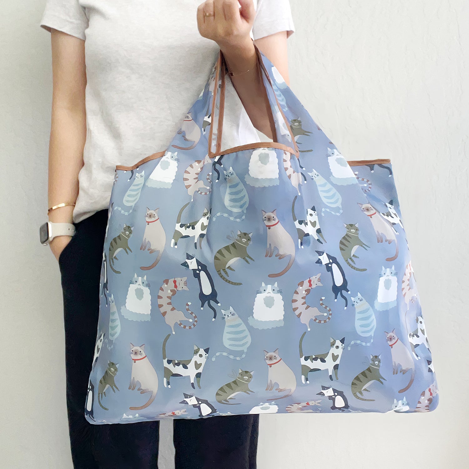 Wrapables Eco-Friendly Large Nylon Reusable Shopping Bag