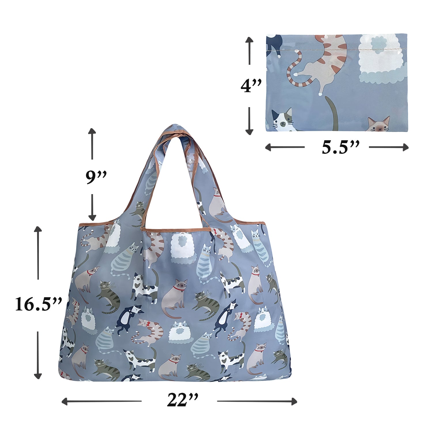 Wrapables Eco-Friendly Large Nylon Reusable Shopping Bag