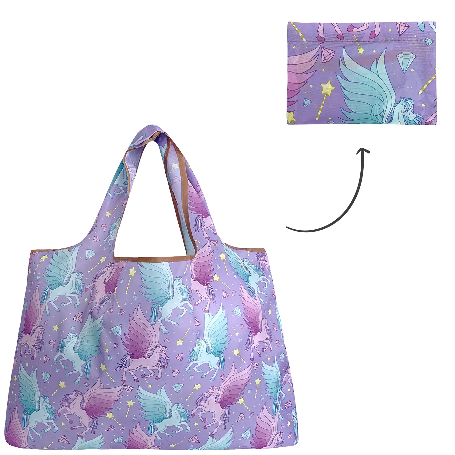 Wrapables Eco-Friendly Large Nylon Reusable Shopping Bag