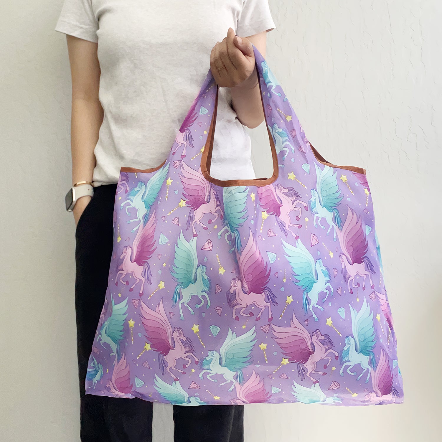 Wrapables Eco-Friendly Large Nylon Reusable Shopping Bag
