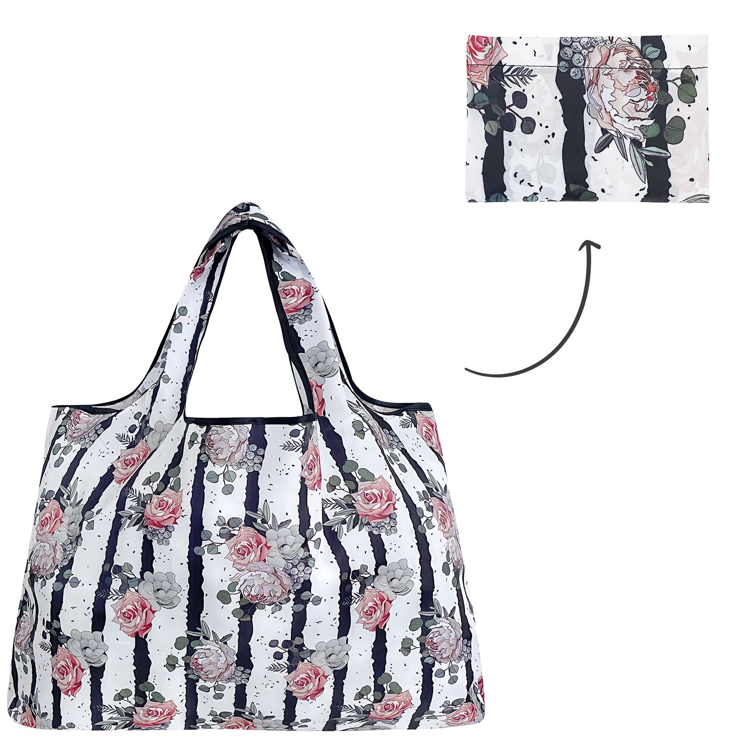 Wrapables Eco-Friendly Large Nylon Reusable Shopping Bag