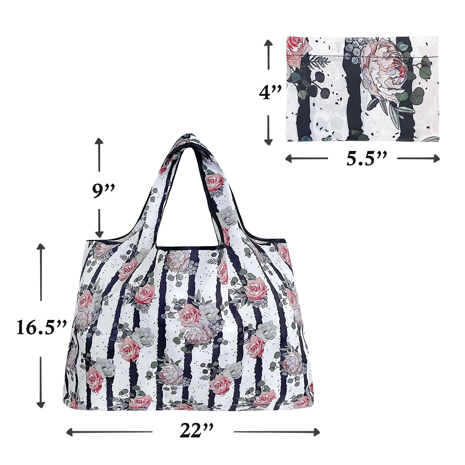 Wrapables Eco-Friendly Large Nylon Reusable Shopping Bag