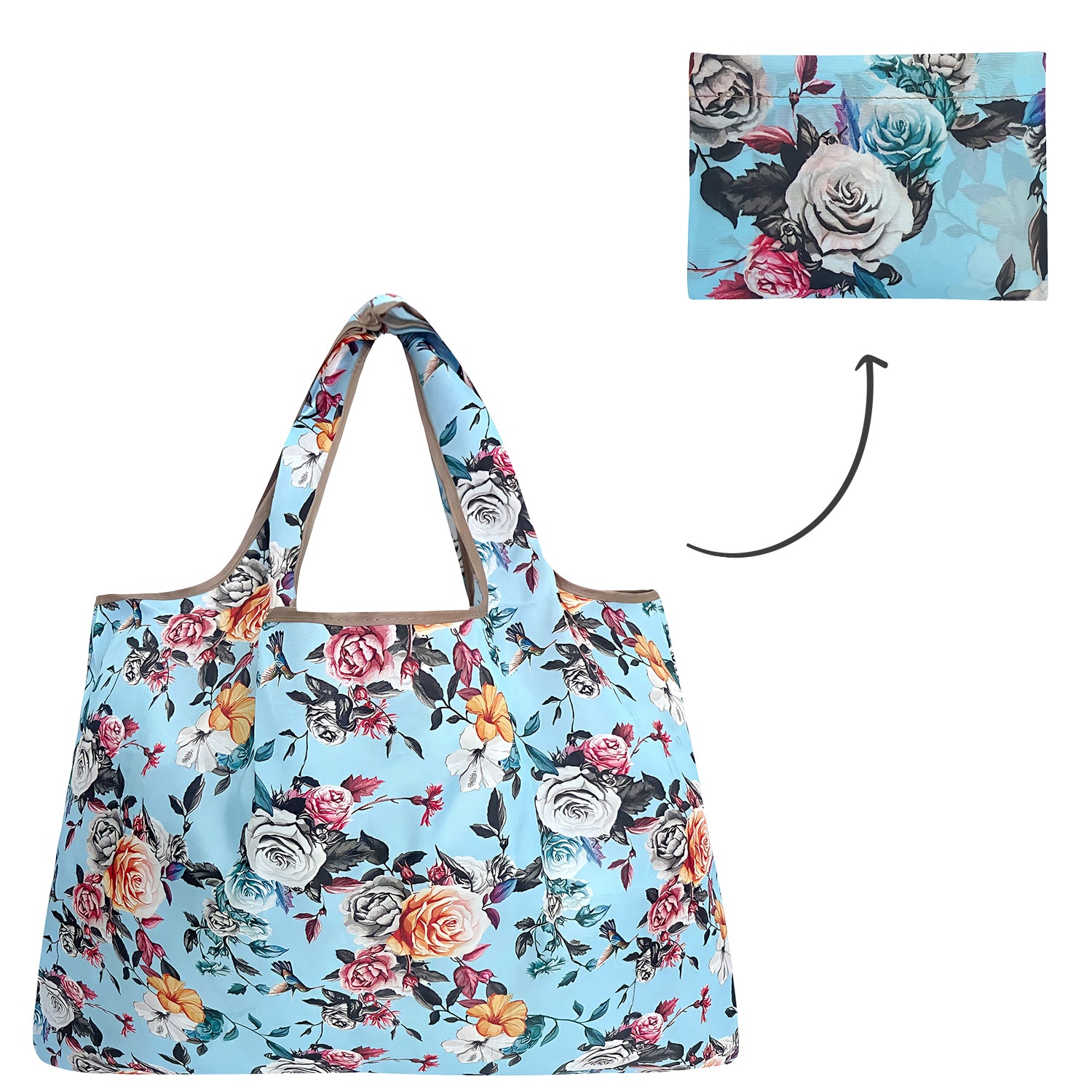 Wrapables Eco-Friendly Large Nylon Reusable Shopping Bag