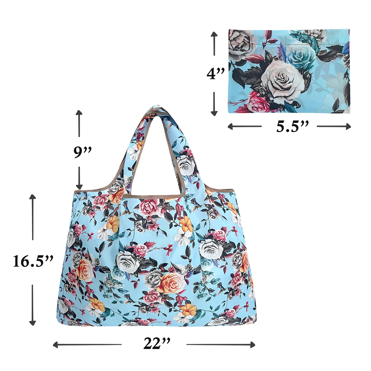 Wrapables Eco-Friendly Large Nylon Reusable Shopping Bag