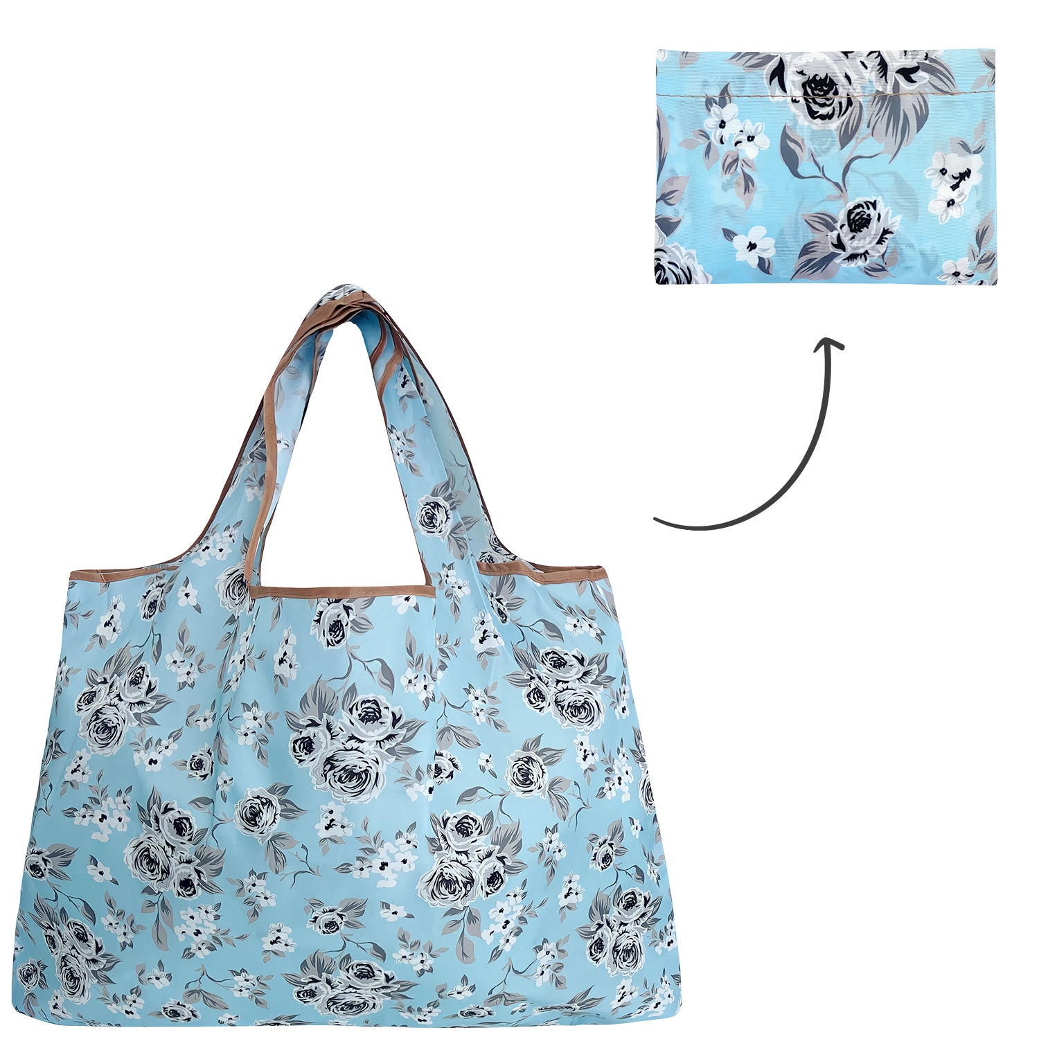 Wrapables Eco-Friendly Large Nylon Reusable Shopping Bag